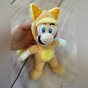 Super Mario 3D Land Kitsune Tanooki Luigi 9" Plush Toy Official Plush Nintendo